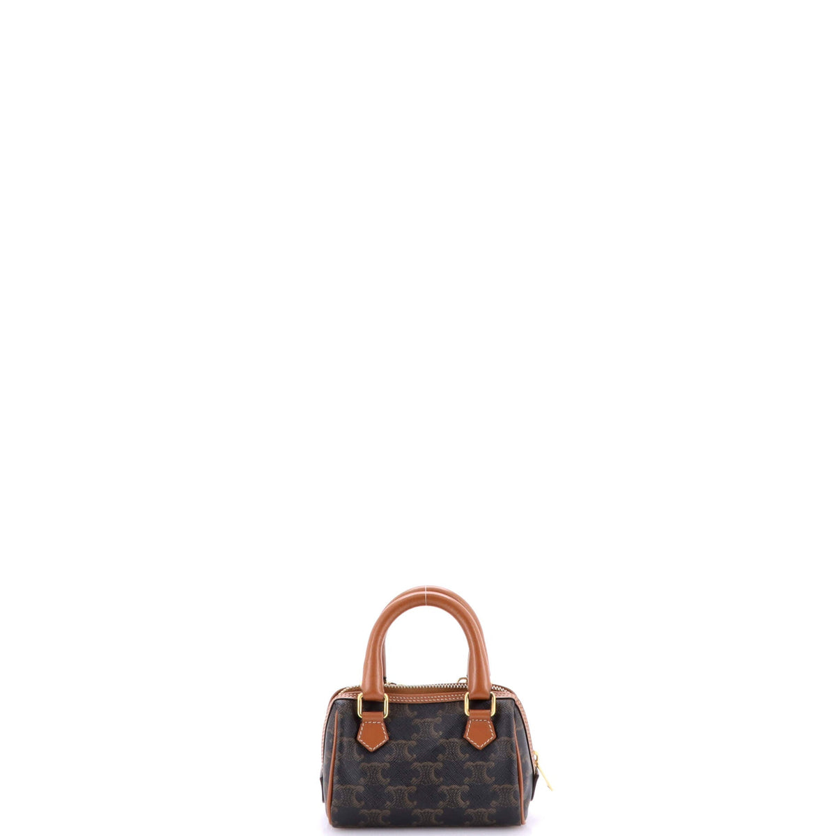 Boston Bag Triomphe Coated Canvas Mini