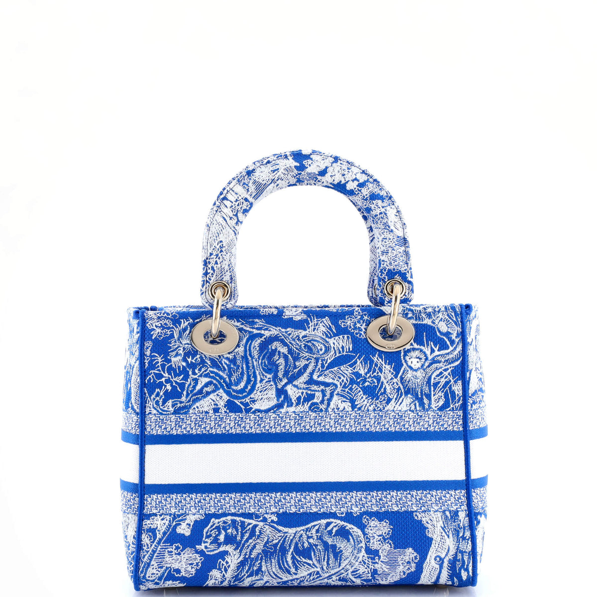 Lady D-Lite Bag Embroidered Canvas Medium