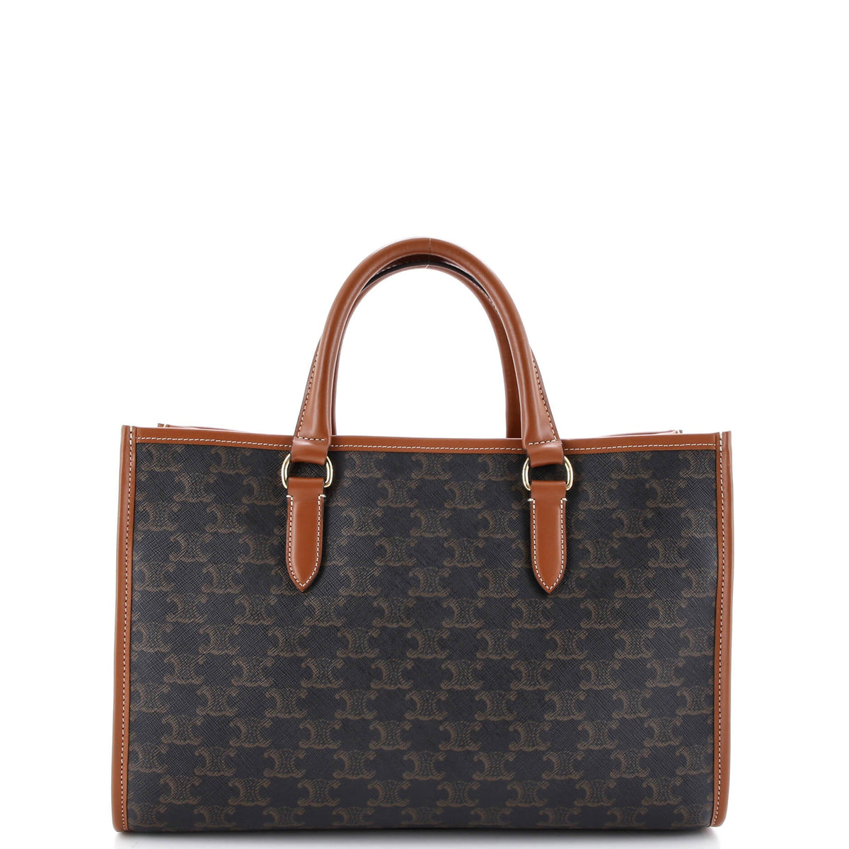 Horizontal Cabas Tote Triomphe Coated Canvas Mini