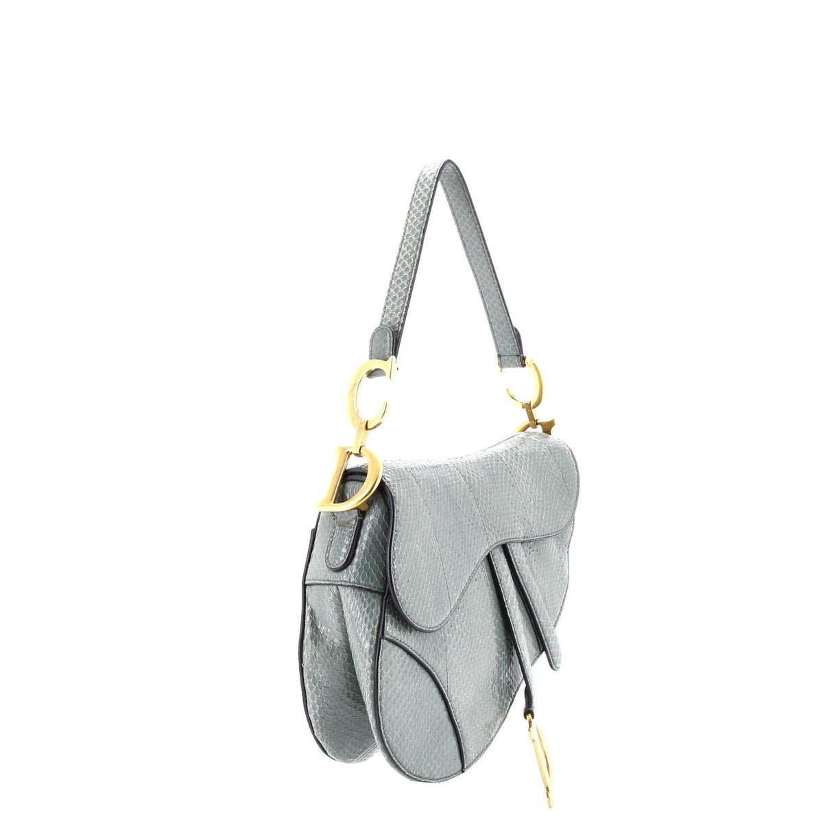 Saddle Handbag Python Medium