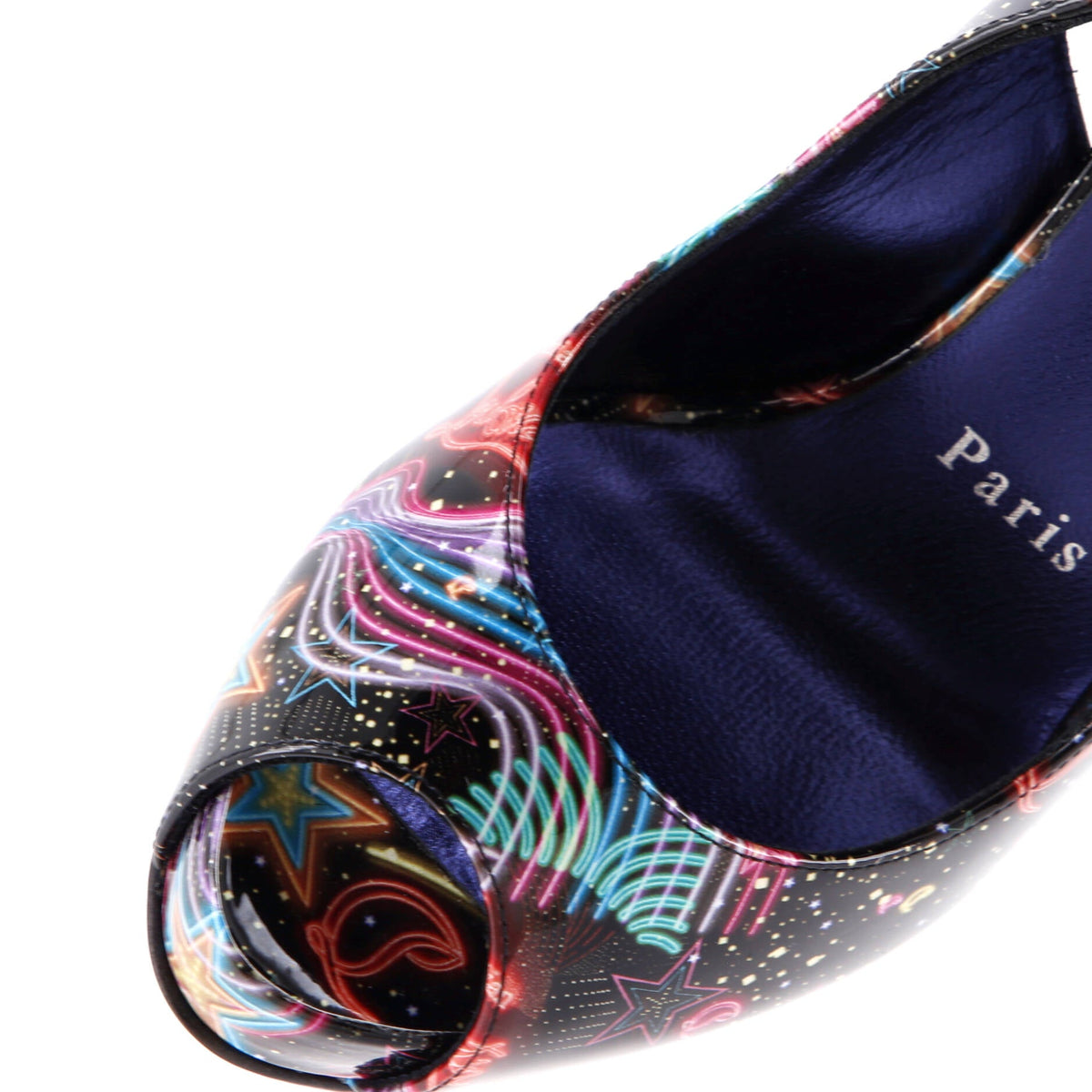 Women's Hot Chick Sling Alta Pumps Printed Patent 120
