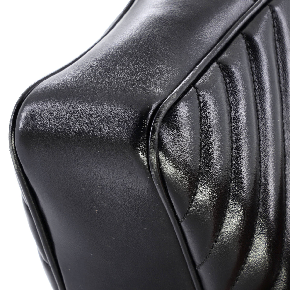 Lou Camera Bag Matelasse Chevron Leather Small