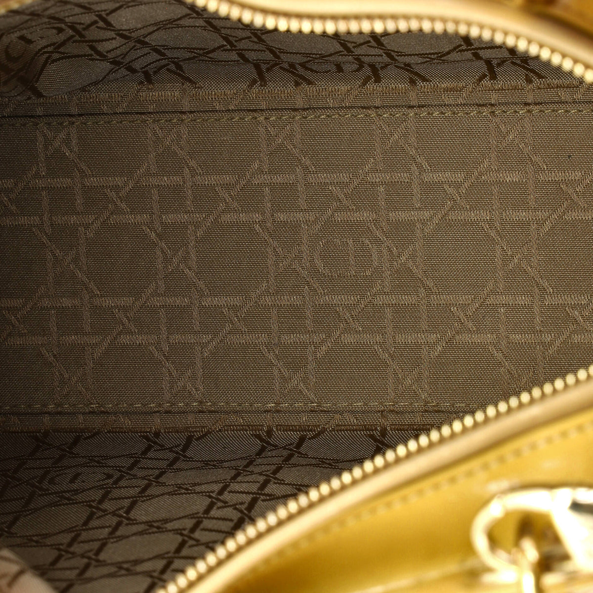 Lady Dior Bag Cannage Quilt Patent Large