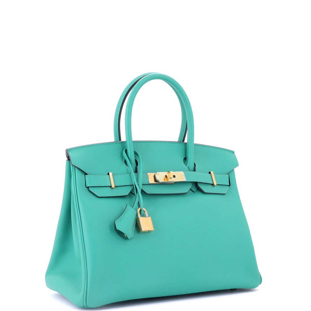 Birkin Handbag Vert Verone Epsom with Gold Hardware 30