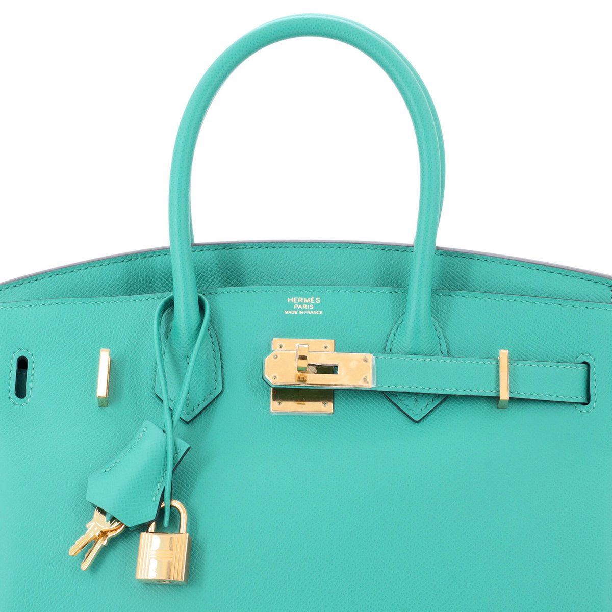 Birkin Handbag Vert Verone Epsom with Gold Hardware 30