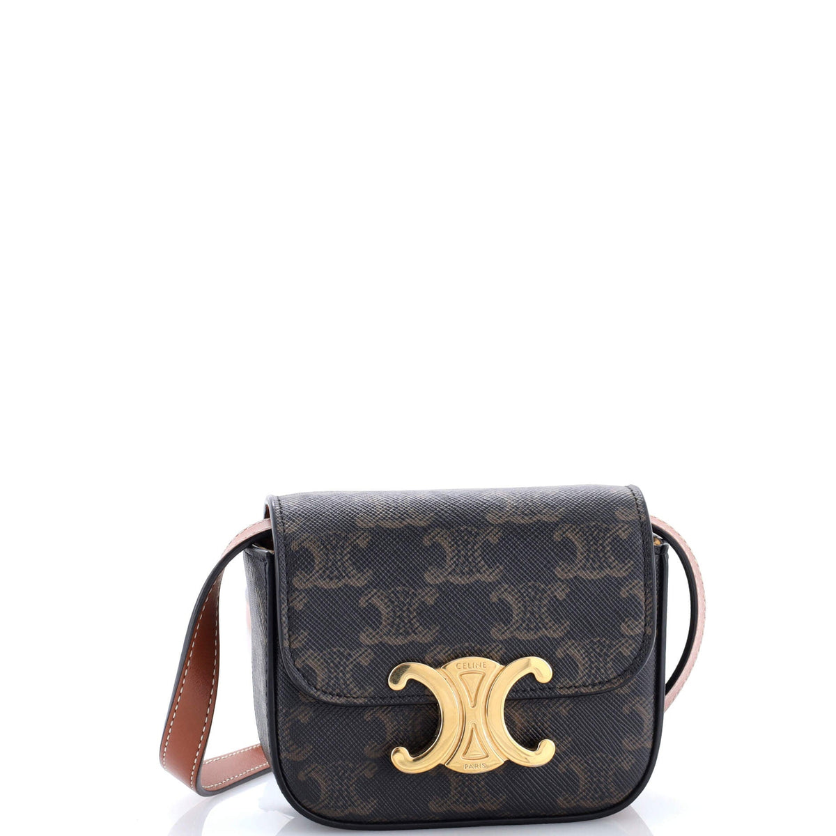 Triomphe Shoulder Bag Triomphe Coated Canvas Mini
