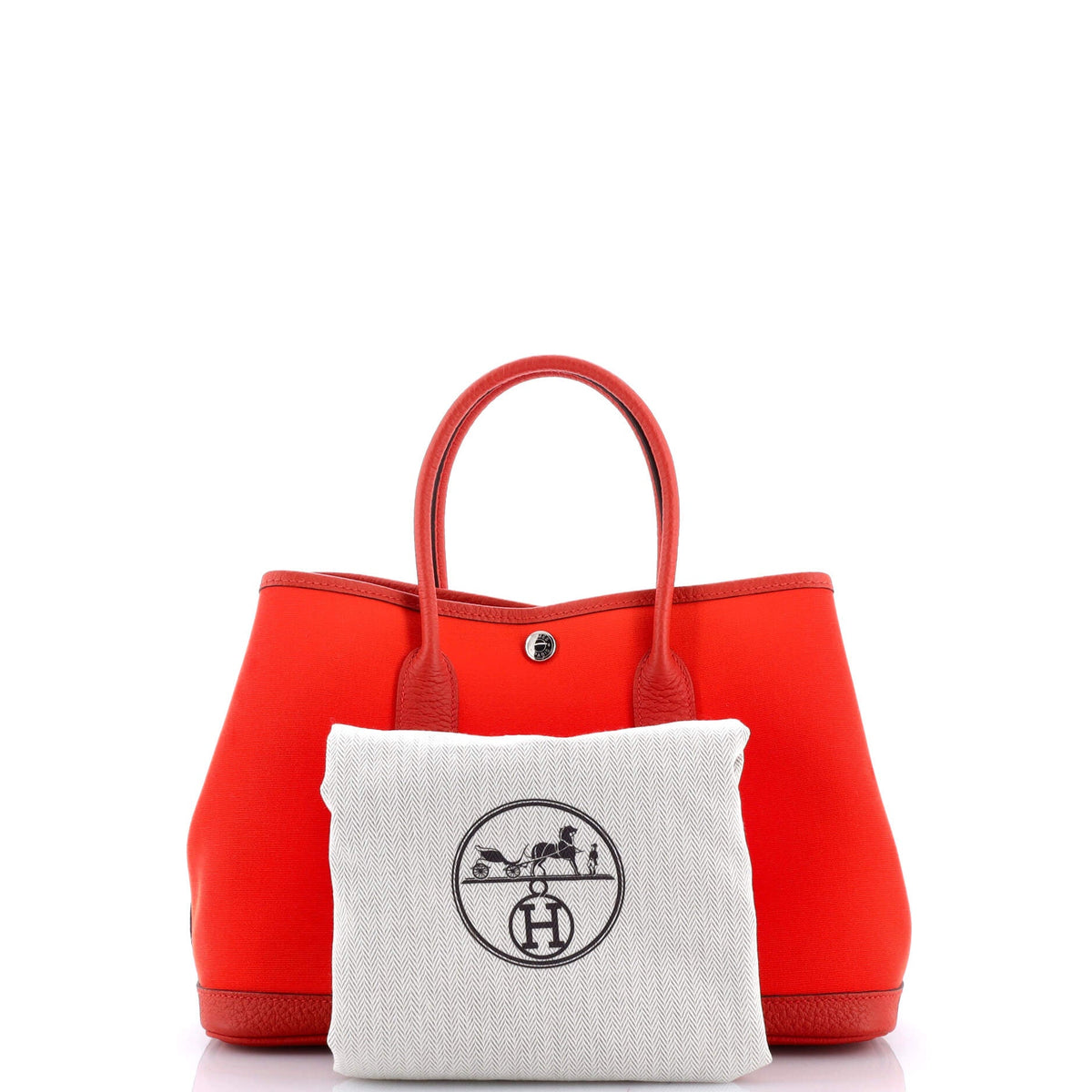 Garden Party Tote Toile and Leather 30