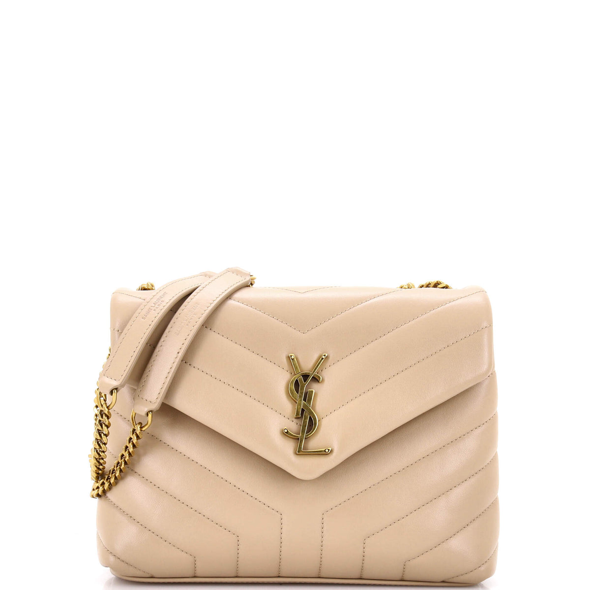 Loulou Shoulder Bag Matelasse Chevron Leather Small