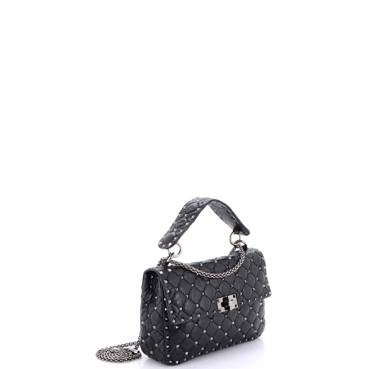 Rockstud Spike Flap Bag Quilted Leather Medium