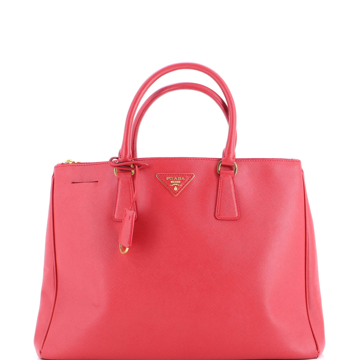 Double Zip Lux Tote Saffiano Leather Large