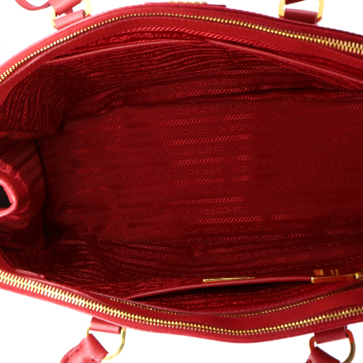 Double Zip Lux Tote Saffiano Leather Large