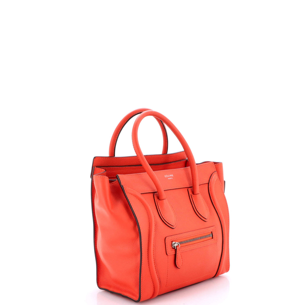 Luggage Bag Grainy Leather Micro