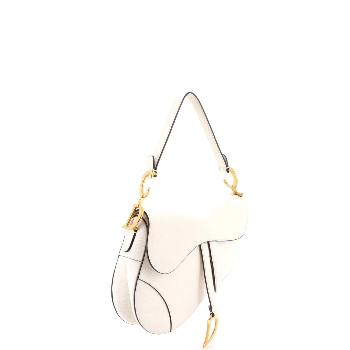Saddle Handbag Leather Medium