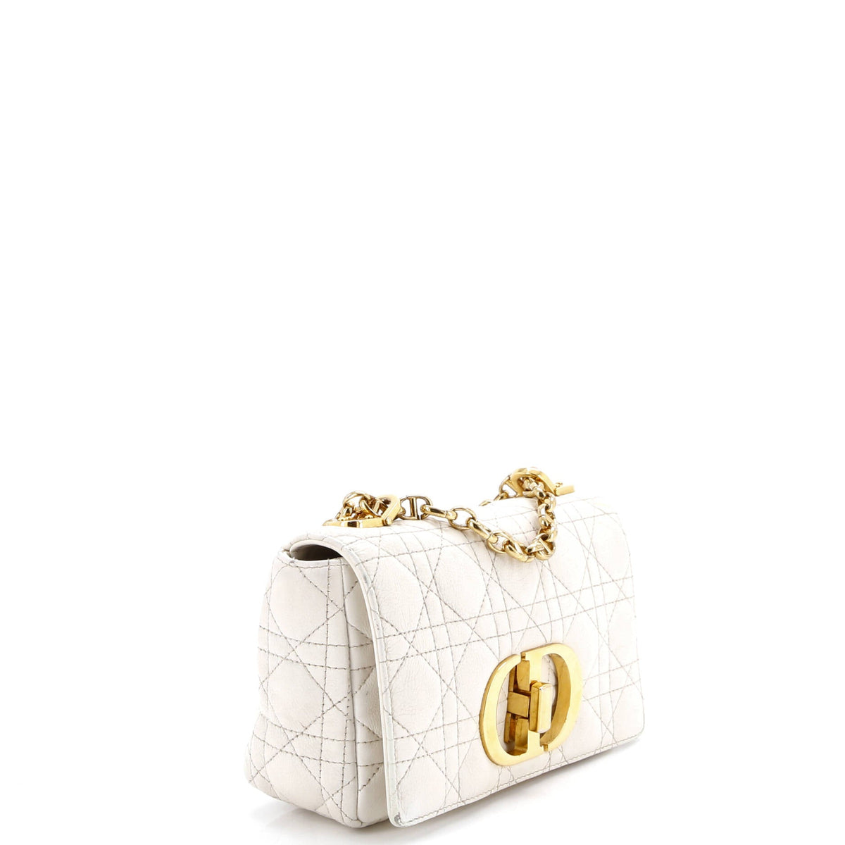 Caro Bag Cannage Quilt Calfskin Small