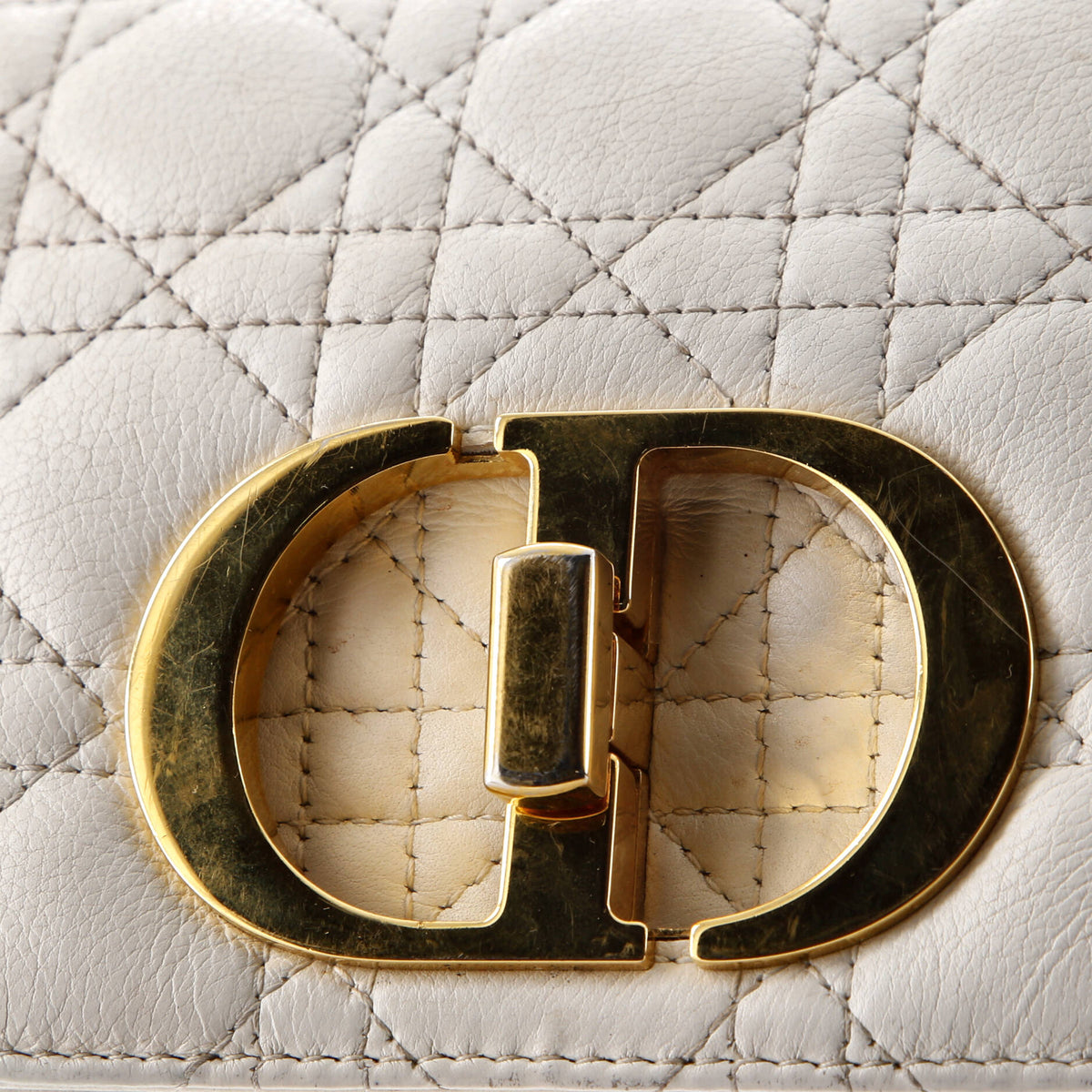 Caro Bag Cannage Quilt Calfskin Small