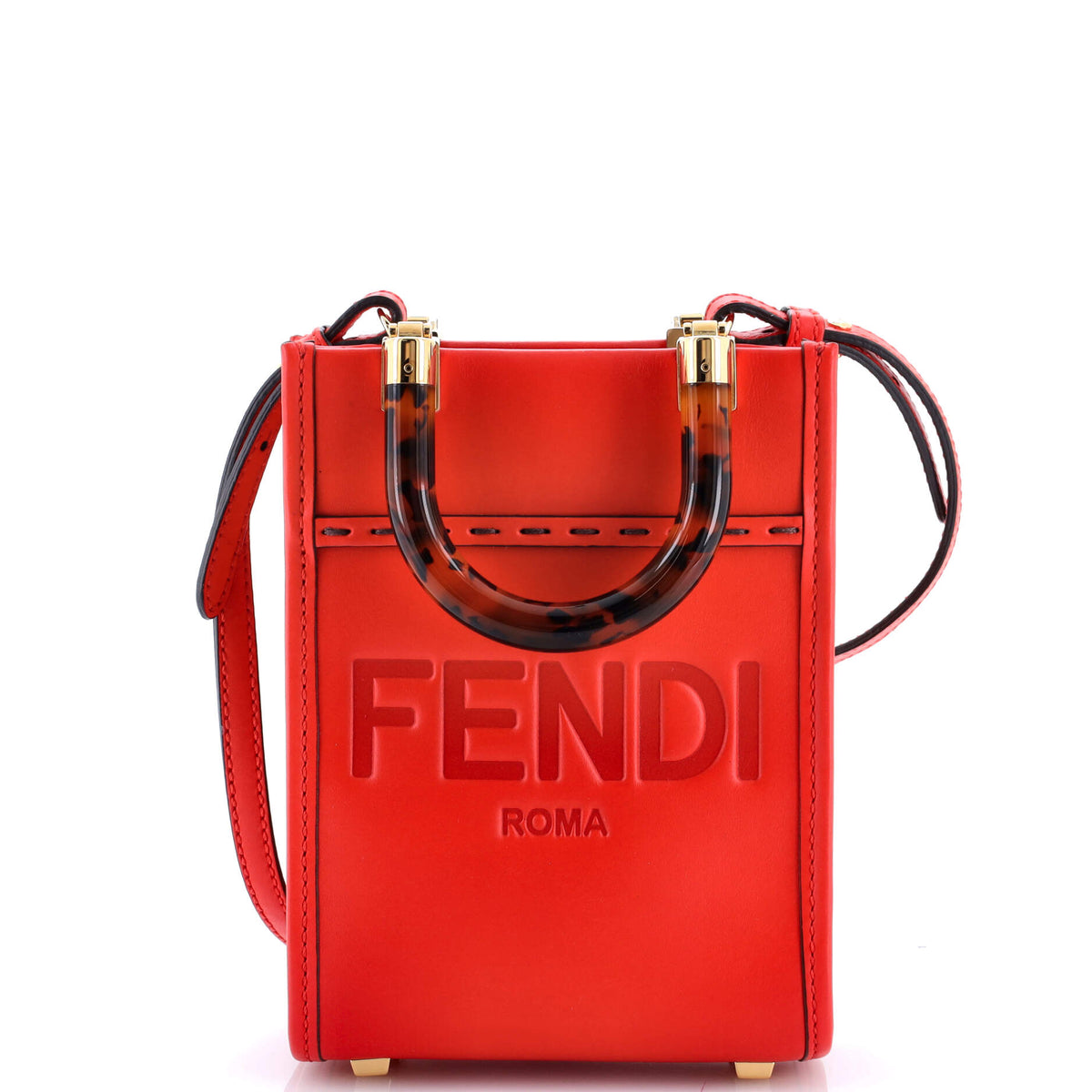 Sunshine Shopper Tote Leather Mini