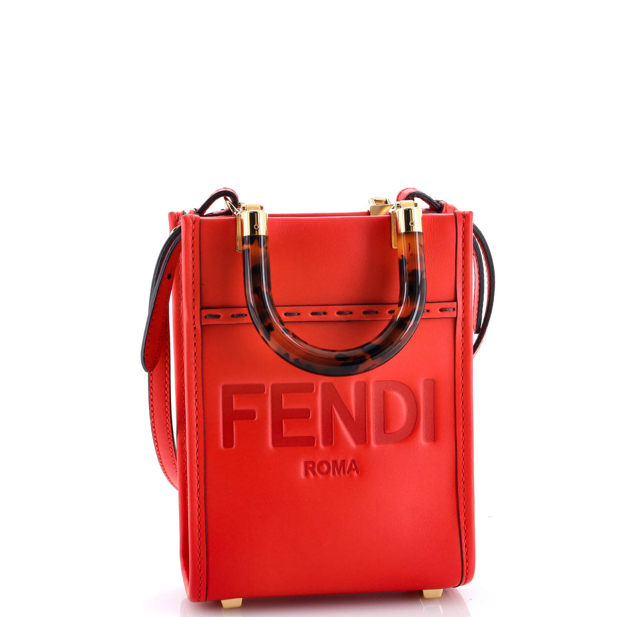 Sunshine Shopper Tote Leather Mini