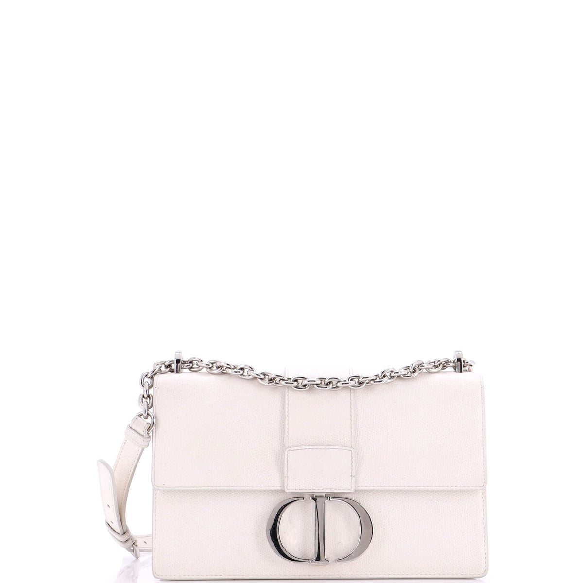 30 Montaigne Chain Flap Bag Leather East West
