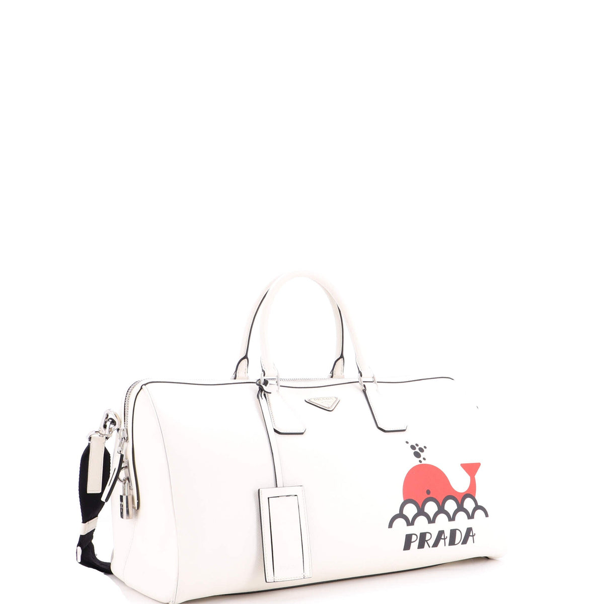 Convertible Weekend Duffle Bag Saffiano Leather Large