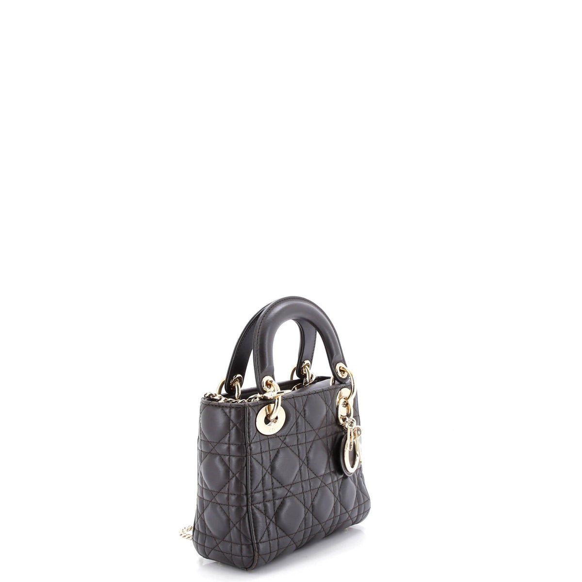 Lady Dior Chain Bag Cannage Quilt Lambskin Mini