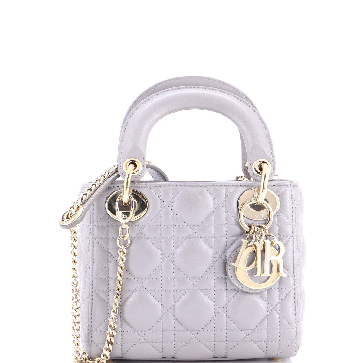 Lady Dior Chain Bag Cannage Quilt Lambskin Mini