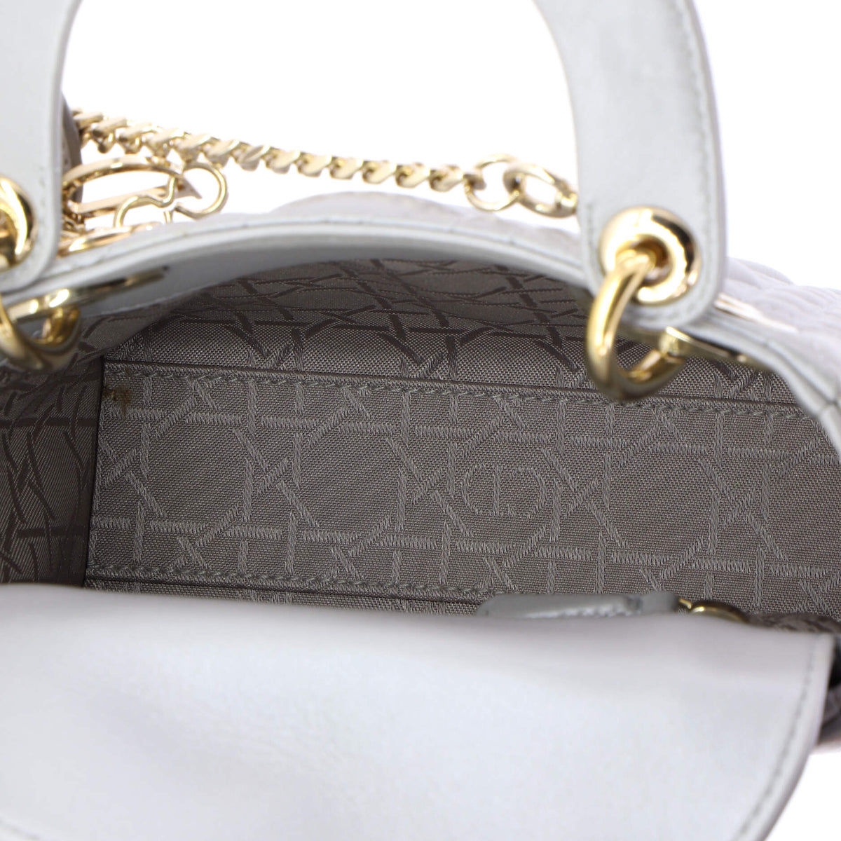 Lady Dior Chain Bag Cannage Quilt Lambskin Mini