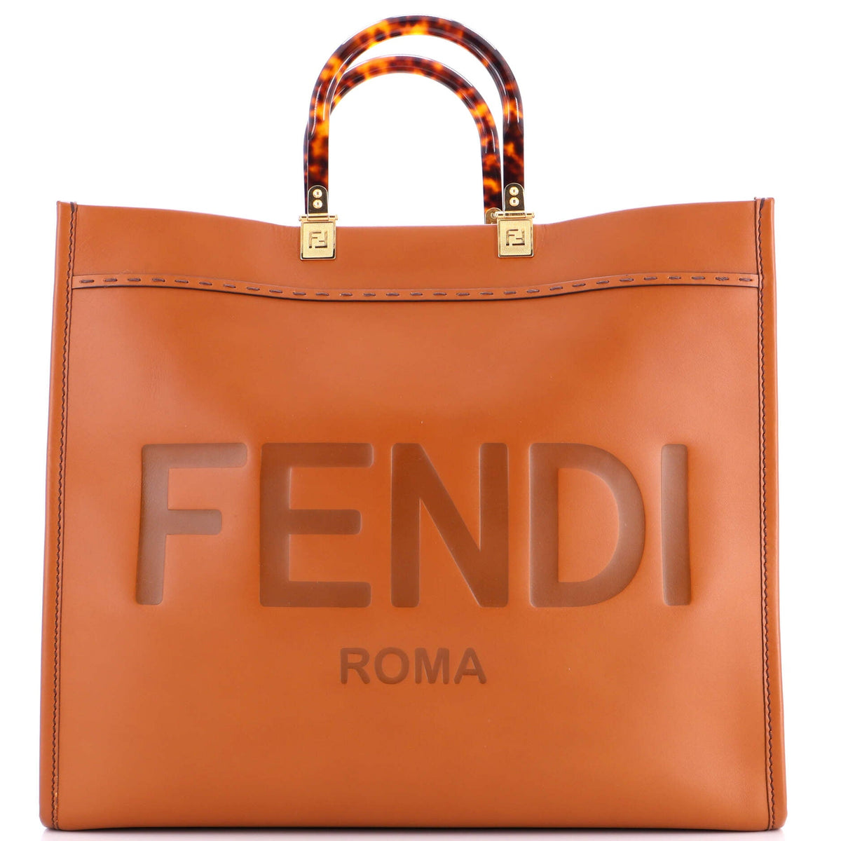 Sunshine Shopper Tote Leather Large