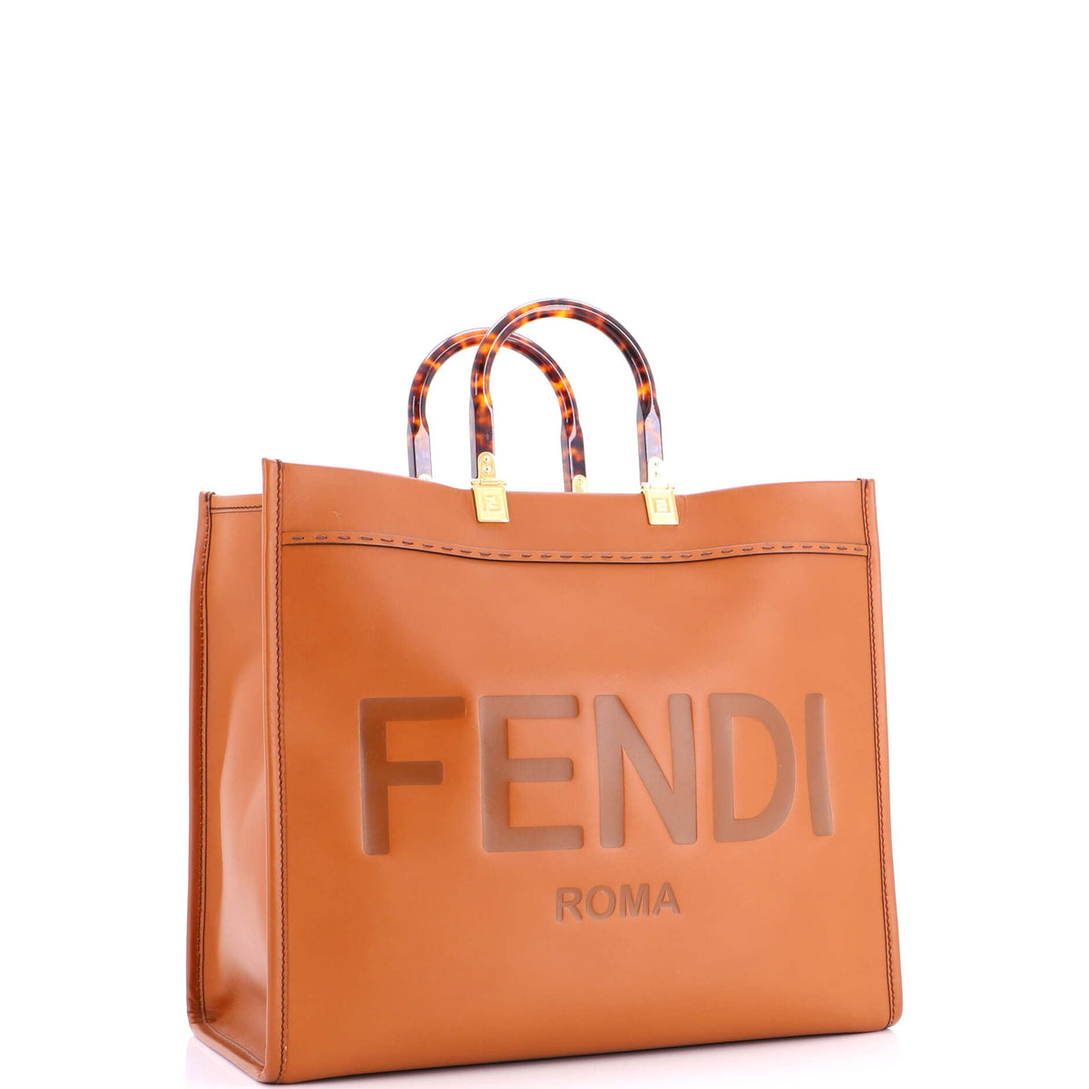 Sunshine Shopper Tote Leather Large