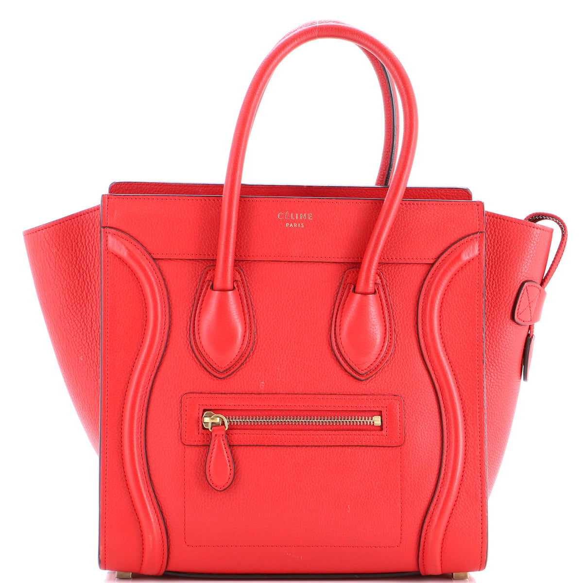 Luggage Bag Grainy Leather Micro