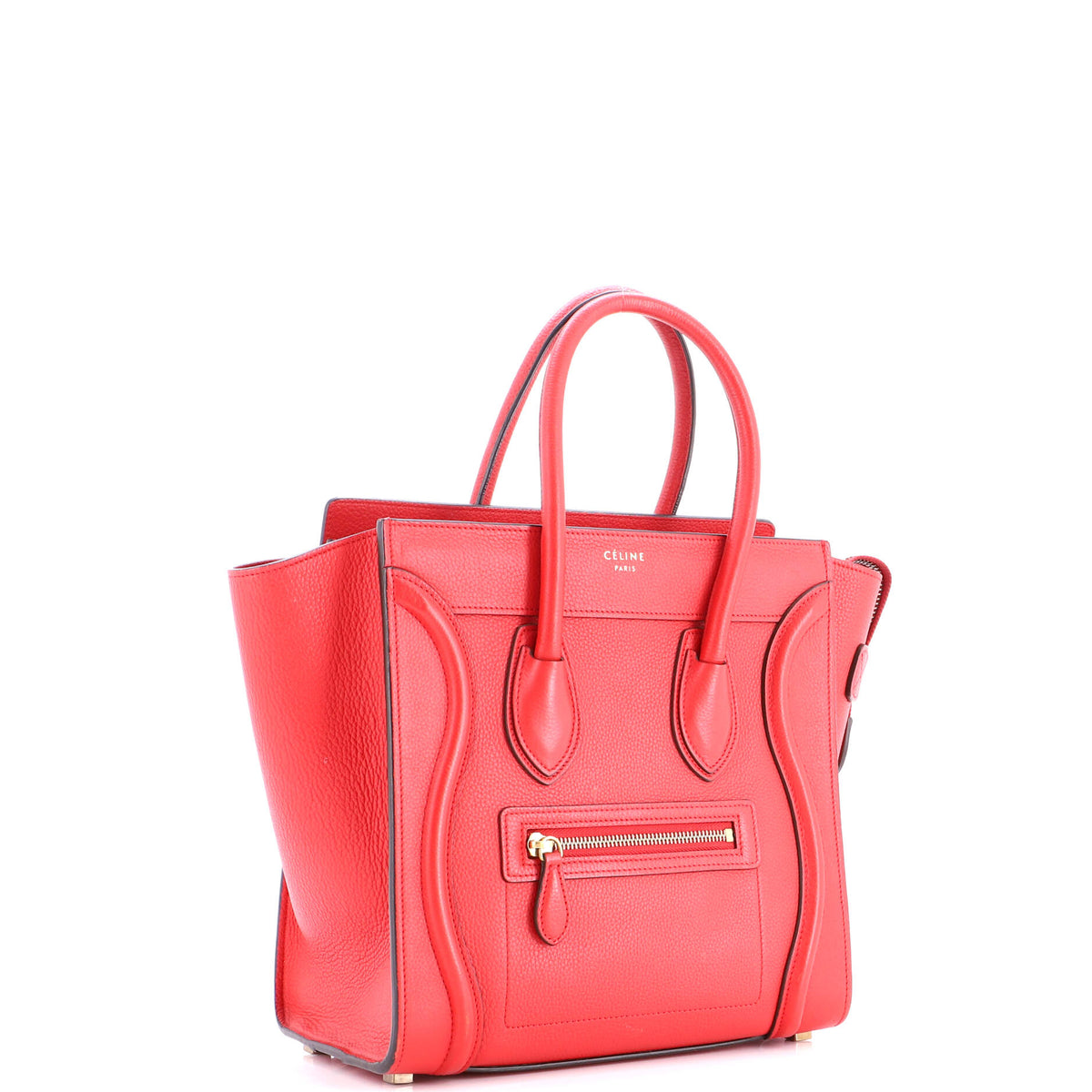 Luggage Bag Grainy Leather Micro