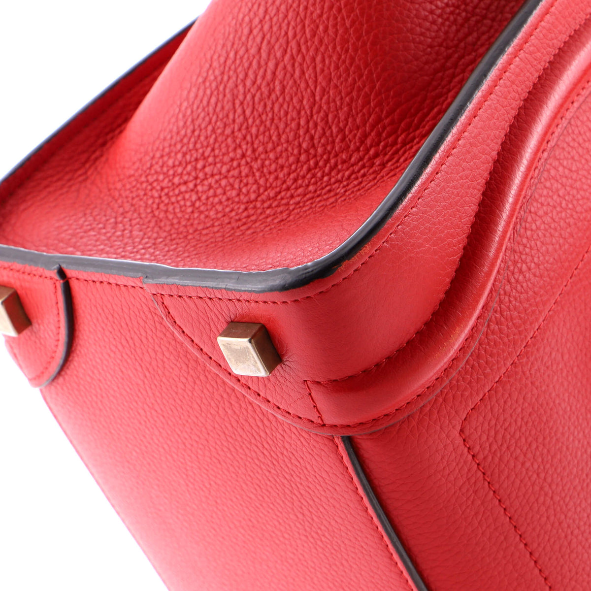 Luggage Bag Grainy Leather Micro