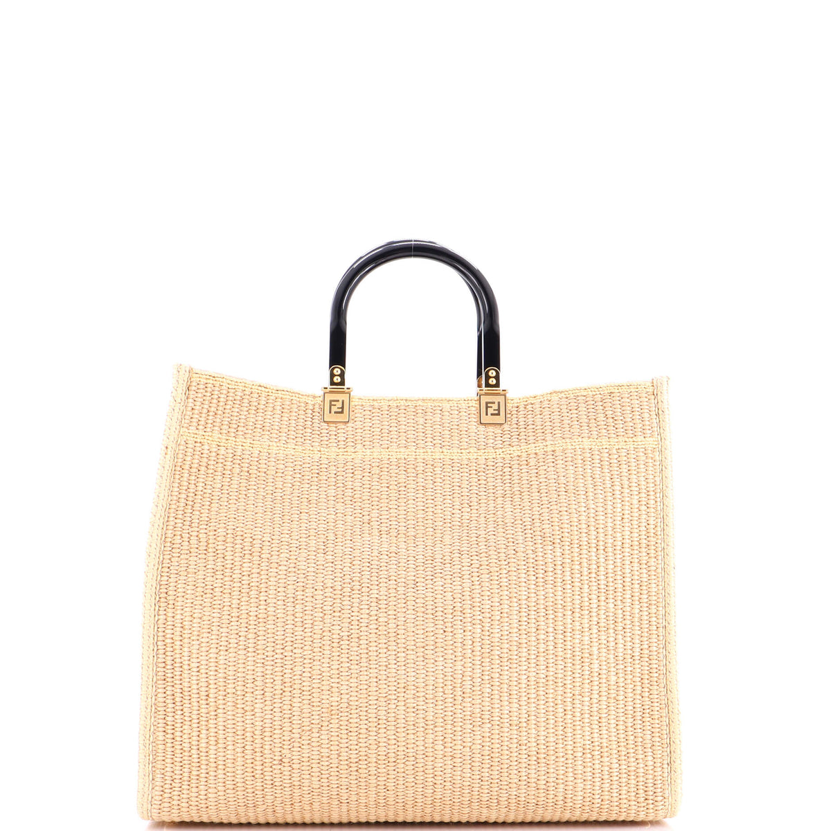 Sunshine Shopper Tote Woven Raffia Medium