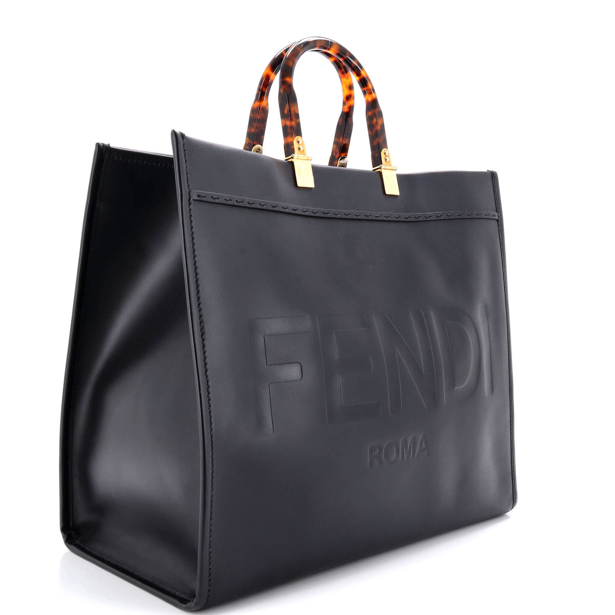 Sunshine Shopper Tote Leather Large