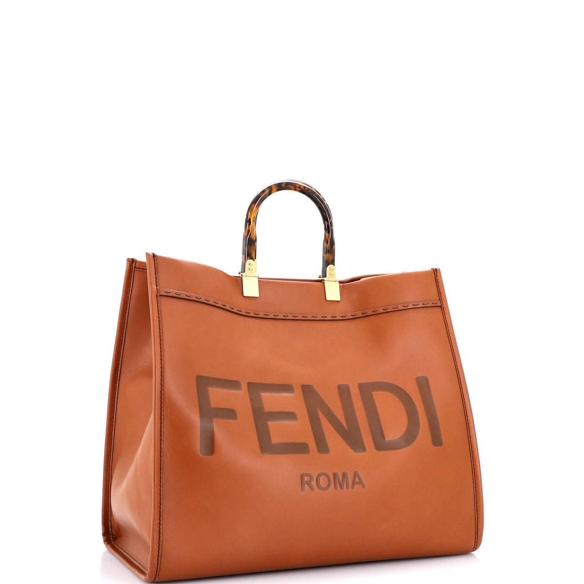 Sunshine Shopper Tote Leather Large
