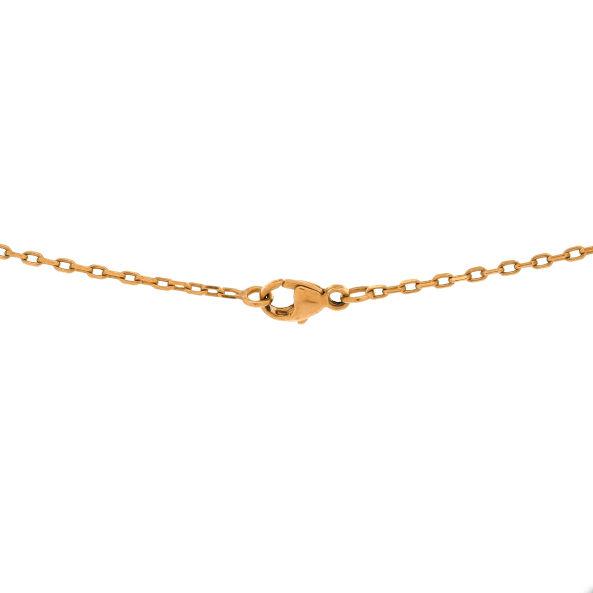 Pop H Pendant Chain Necklace Metal and Enamel Mini