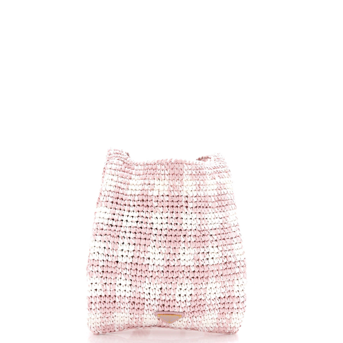 Logo Messenger Bag Printed Raffia Small