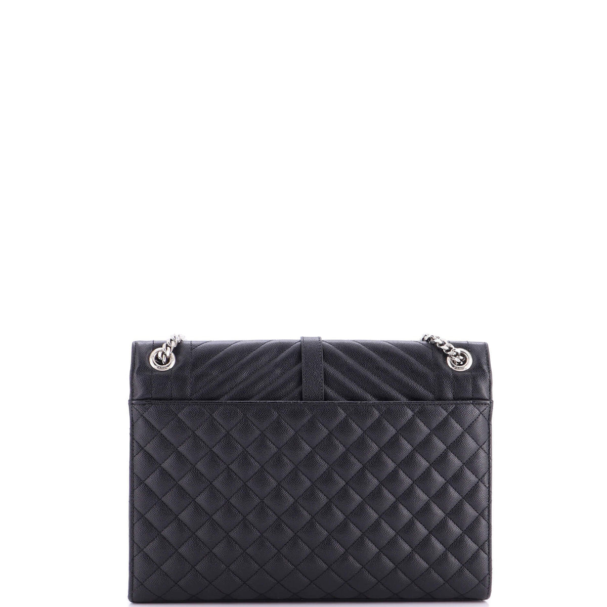Classic Monogram Envelope Satchel Mixed Matelasse Leather Large