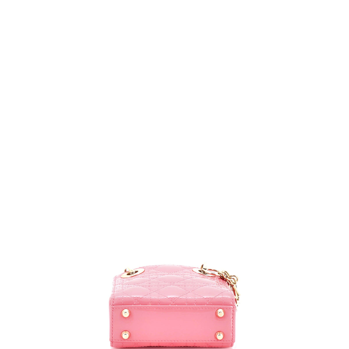 Lady Dior Bag Cannage Quilt Patent Micro
