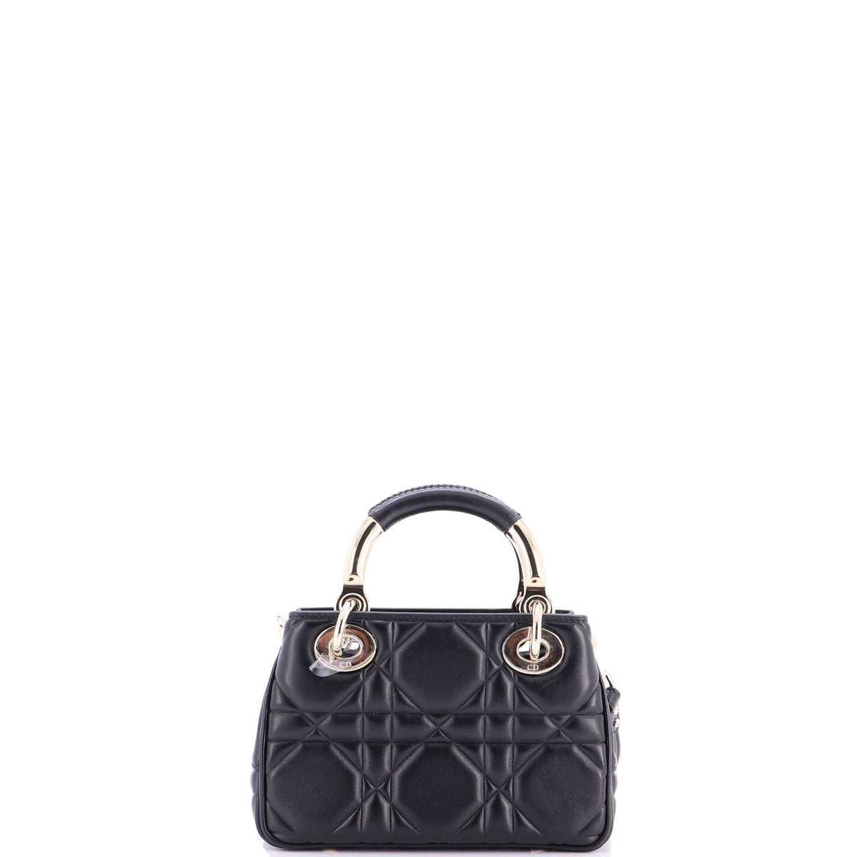 Lady 95.22 Bag Cannage Embossed Leather Mini