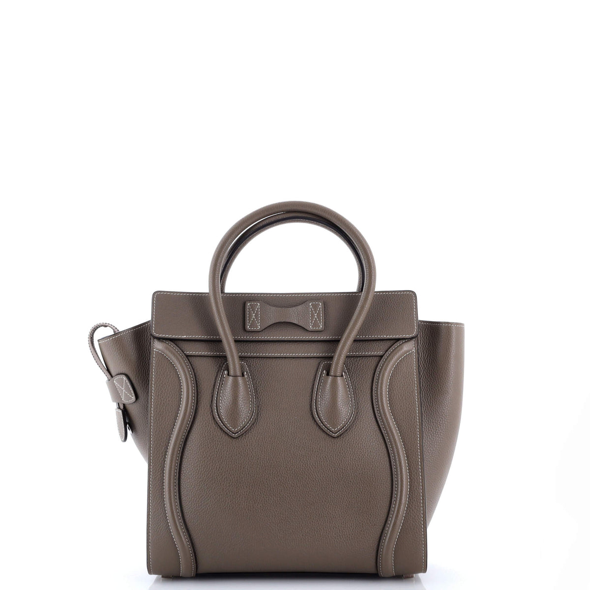 Luggage Bag Grainy Leather Micro