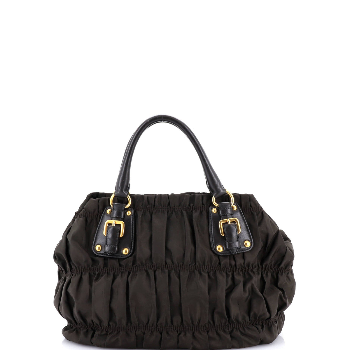 Gaufre Convertible Tote Leather and Tessuto Large