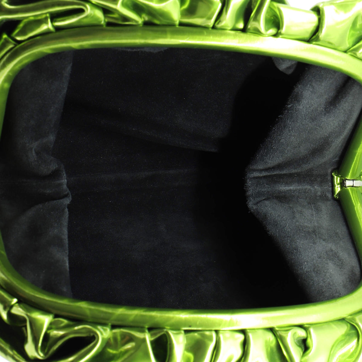 The Pouch Crinkled Metallic Patent Teen