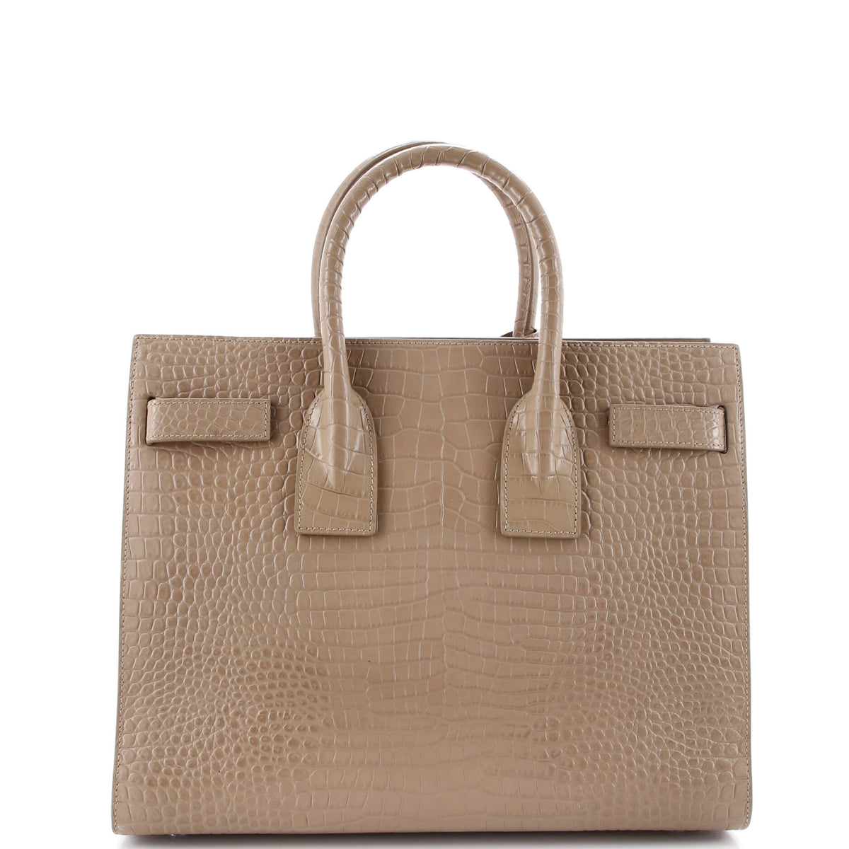 Sac de Jour Bag Crocodile Embossed Patent Small
