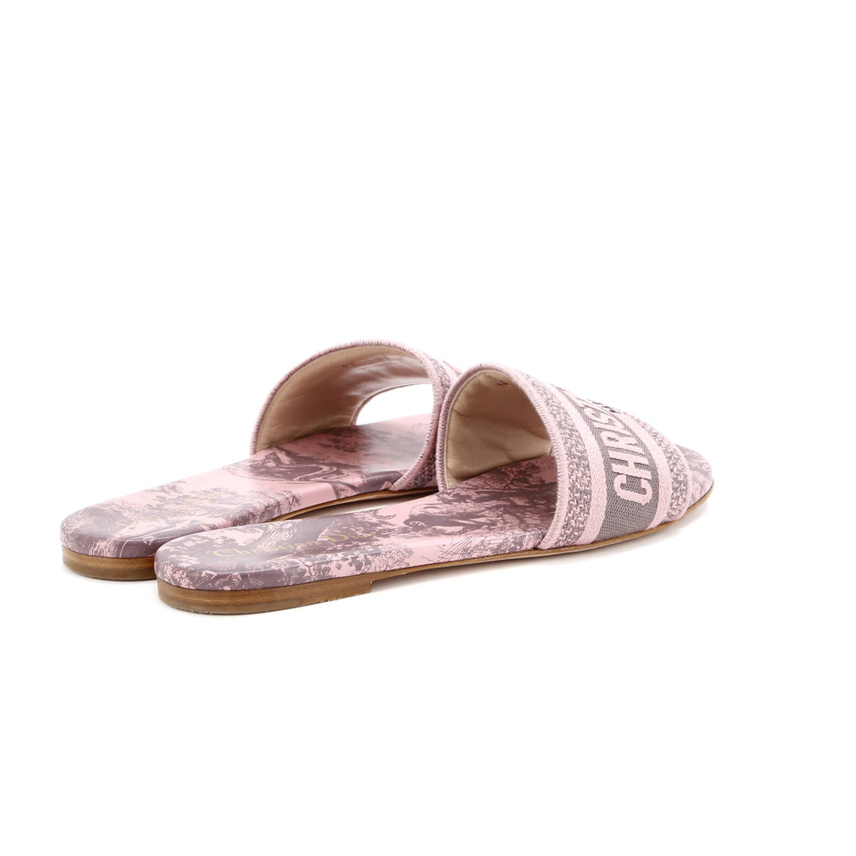 Women's Dway Flat Sandals Embroidered Canvas
