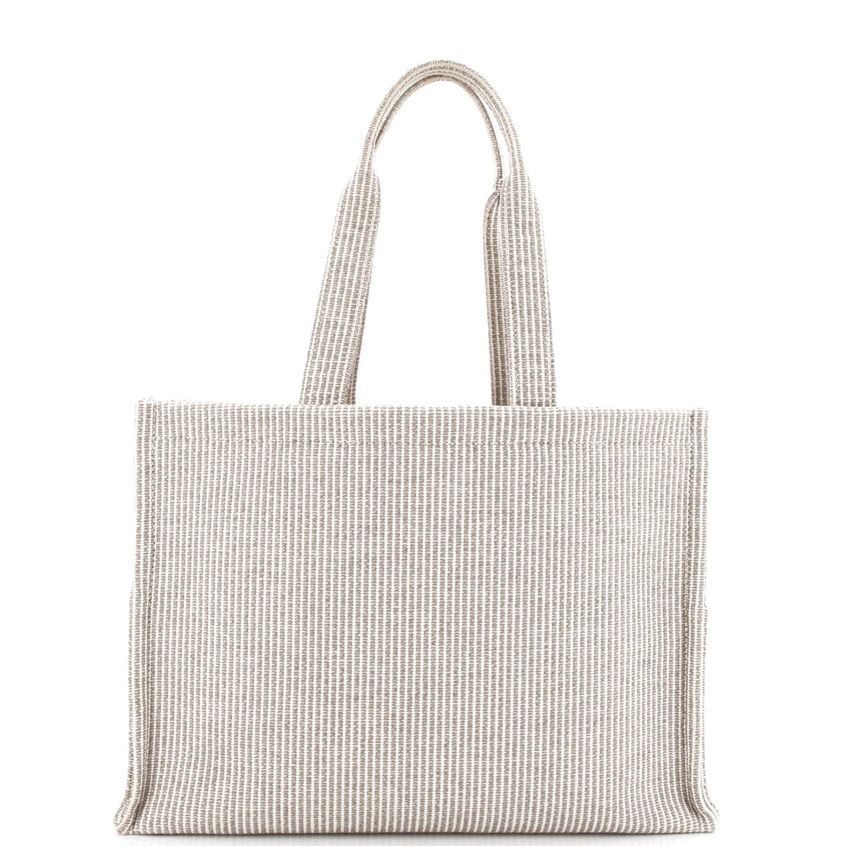 Cabas Thais Tote Triomphe Striped Canvas Large