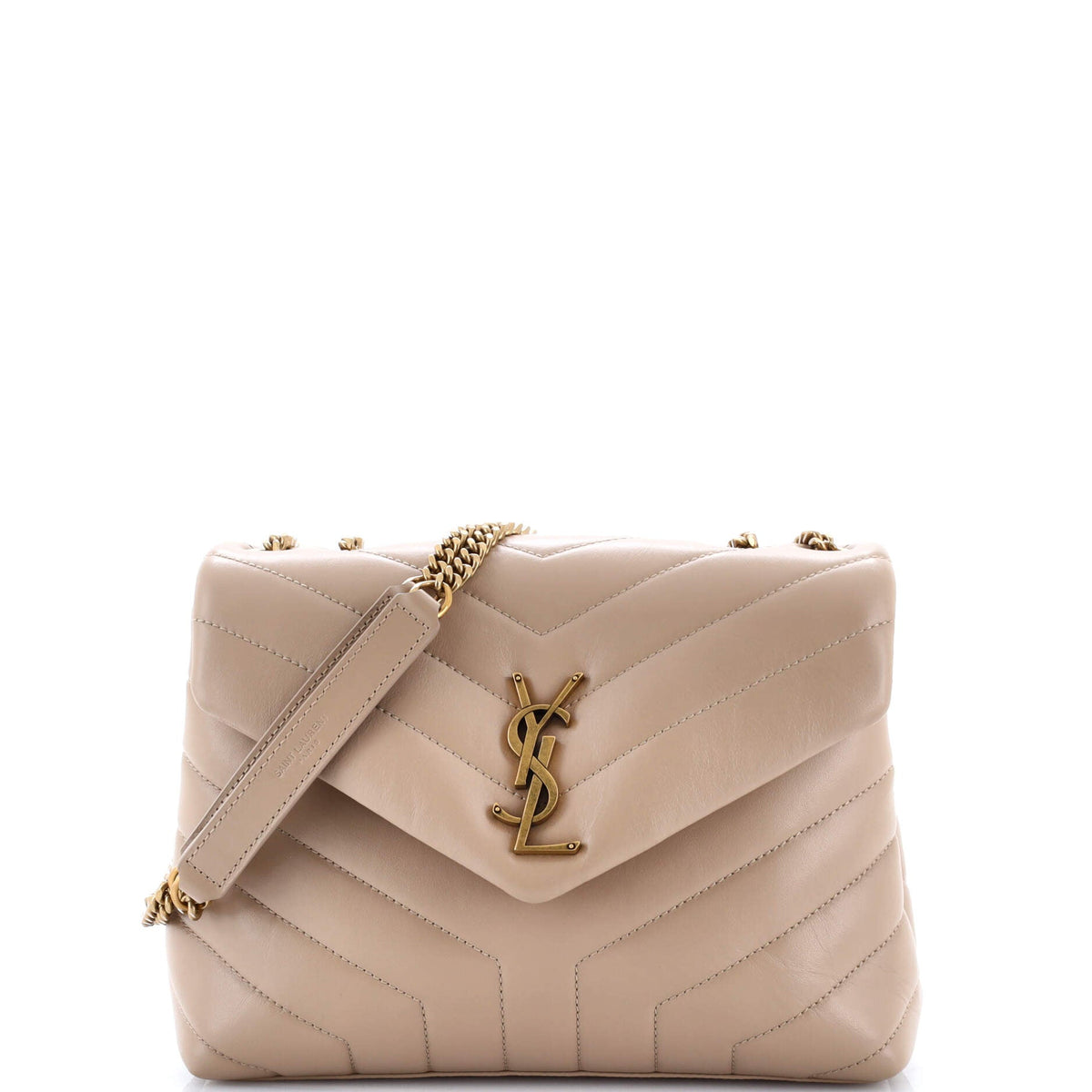 Loulou Shoulder Bag Matelasse Chevron Leather Small