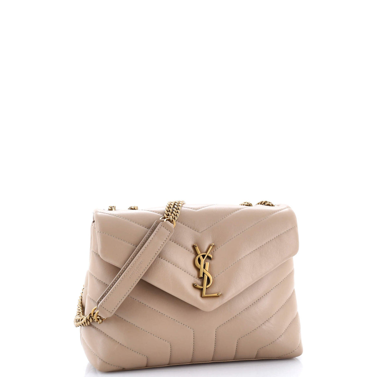Loulou Shoulder Bag Matelasse Chevron Leather Small