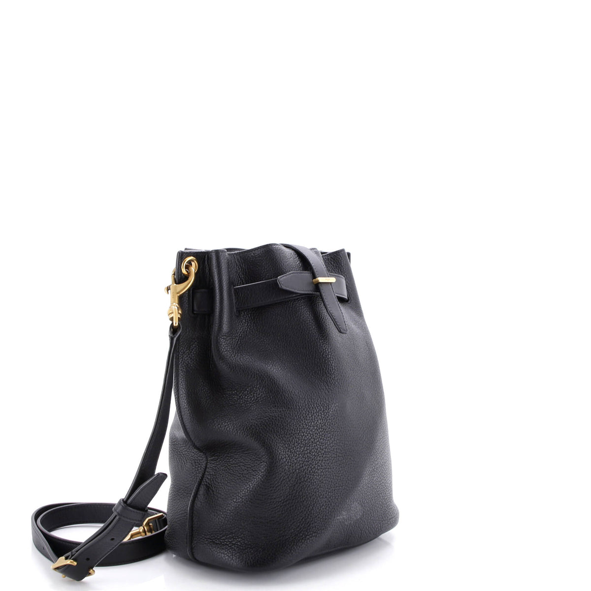 Boucle Bucket Bag Leather