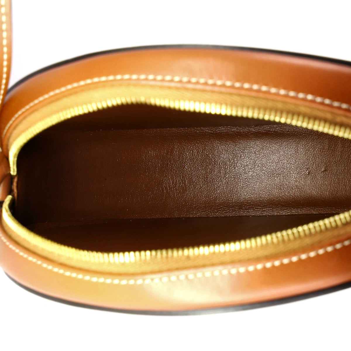 Triomphe Oval Crossbody Bag Leather Mini