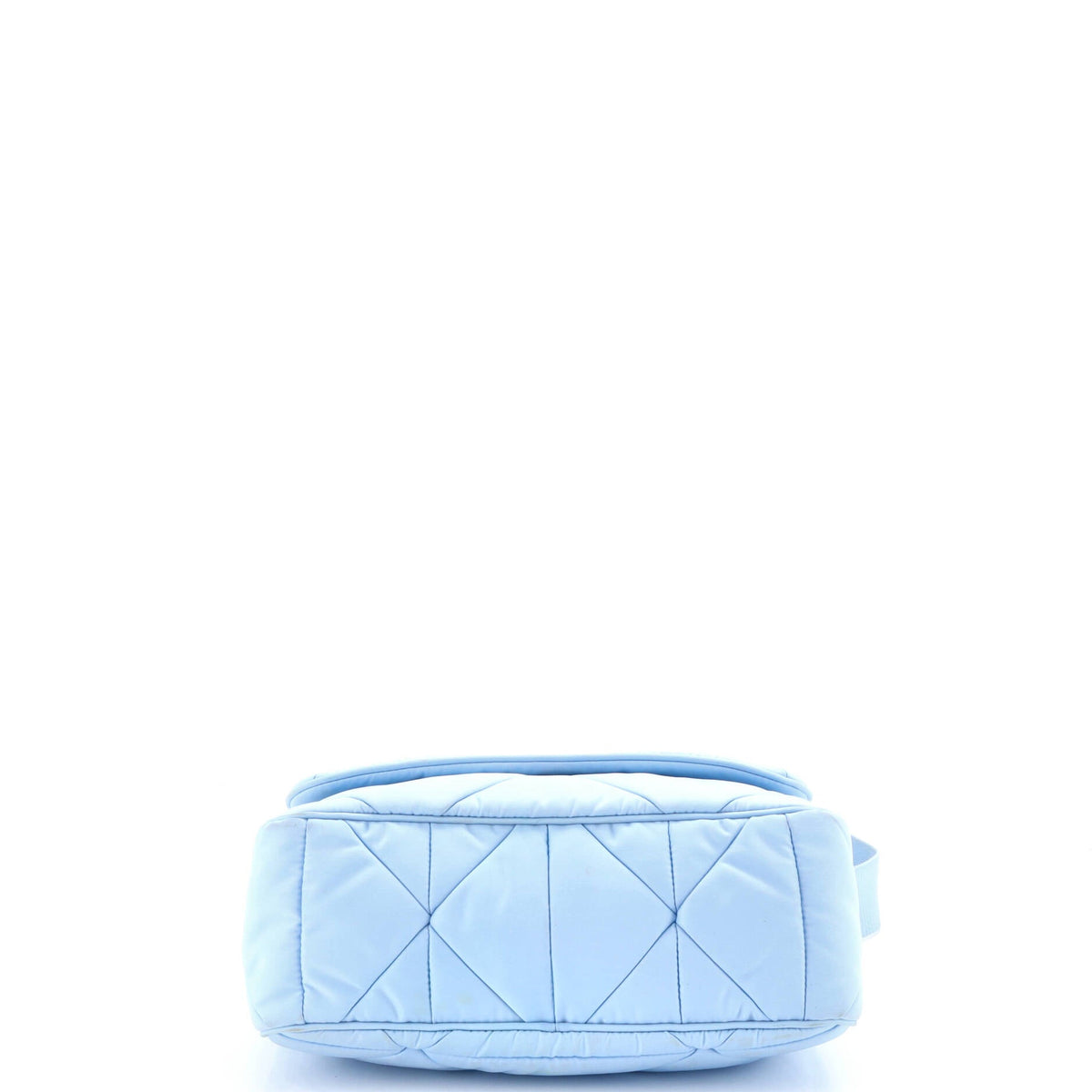 Padded Flap Shoulder Bag Quilted Tessuto